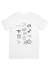 Biały t-shirt do kolorowania