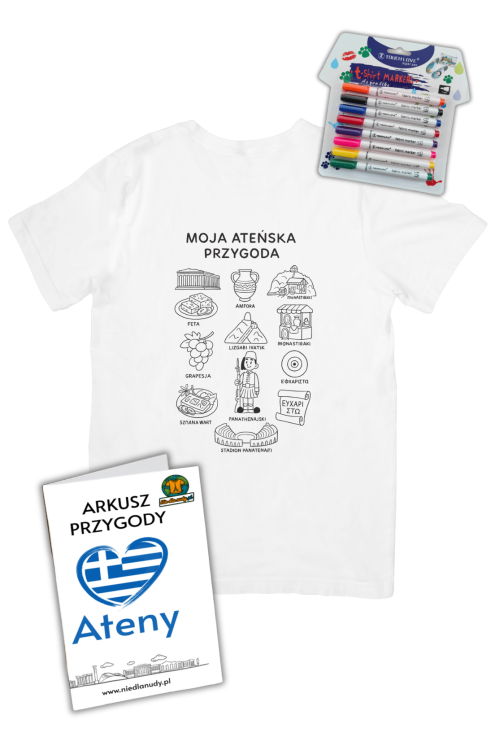 Grecja - koszulka do kolorowania