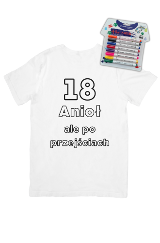 Prezent na 18 - koszulka do kolorowania.png